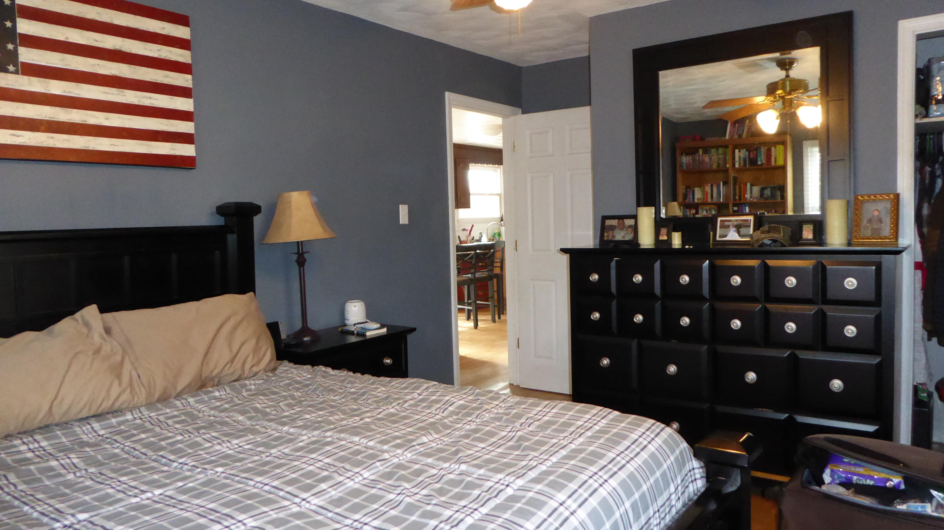 280 Rock Ridge Road Callaway, VA 24067 - Photo 25 of 37 a bedroom with a bed and a large mirror on dresser