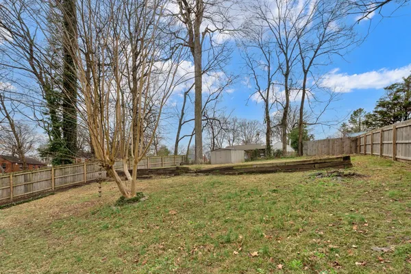 a view of a yard with a house and a tree