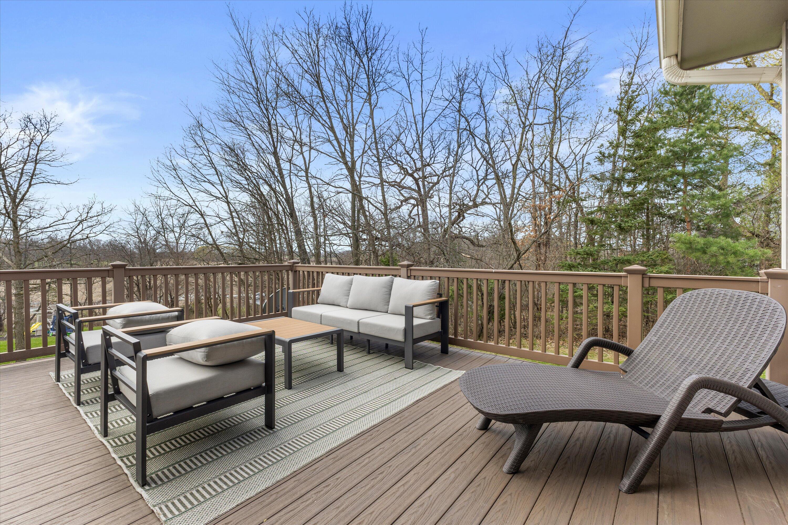 26041 Deer Ridge Trail Norway, WI 53185 - Photo 49 of 58 Back Deck