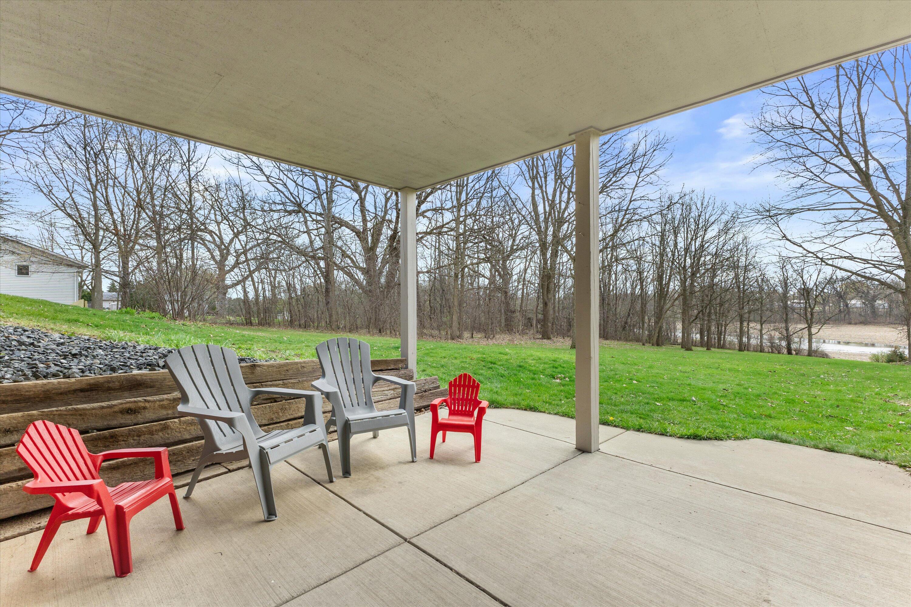 26041 Deer Ridge Trail Norway, WI 53185 - Photo 54 of 58 Walkout Basement with Covered Back Patio