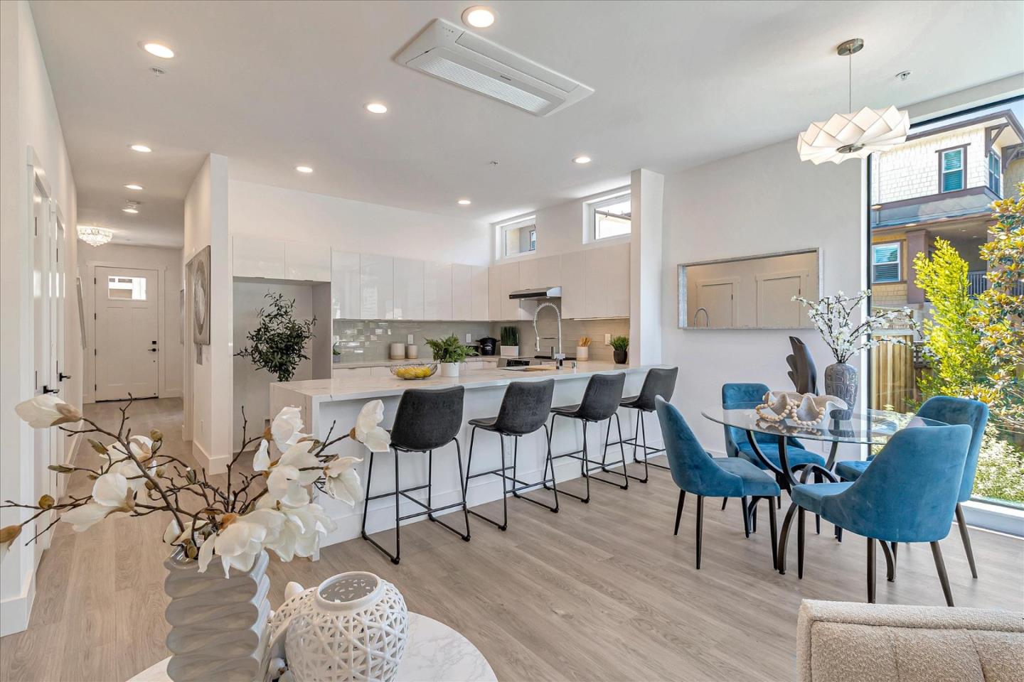 1998 Montecito Avenue Mountain View, CA 94043 - Photo 10 of 29 a view of a dining room with furniture and wooden floor