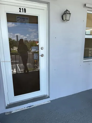 a view of front door