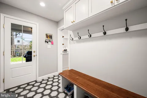 a room with closet and wooden floor