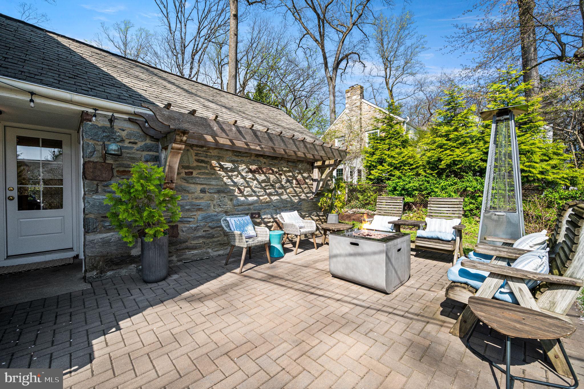 2 Briar Road Wayne, PA 19087 - Photo 38 of 49 Rear patio - pergola feature