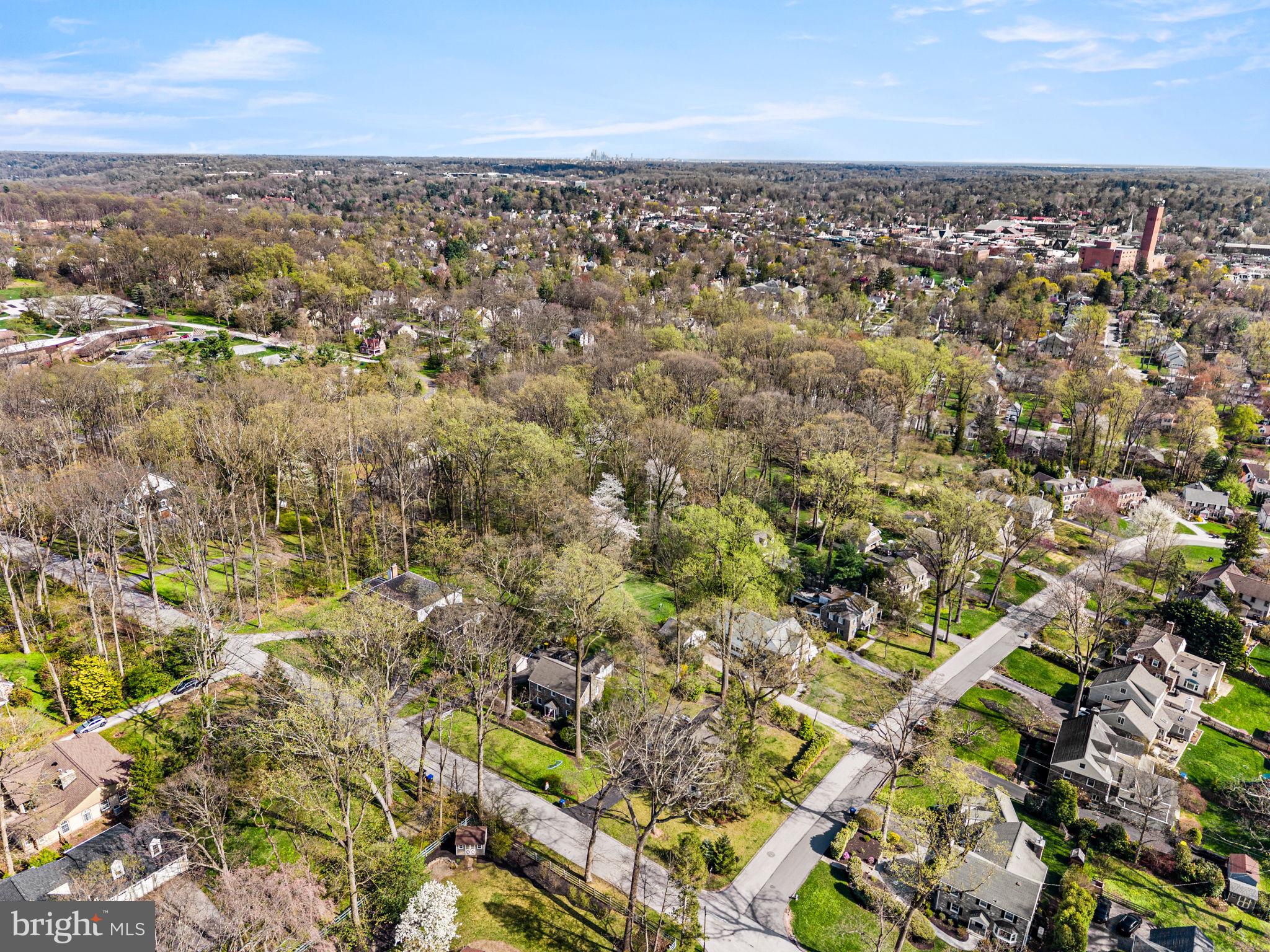 2 Briar Road Wayne, PA 19087 - Photo 43 of 49 Aerial view of 2 Briar Rd + surrounding community