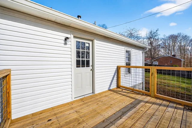 a view of a roof deck