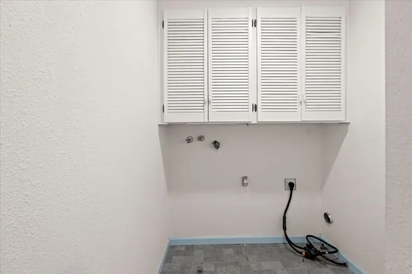 a view of a bathroom with a window
