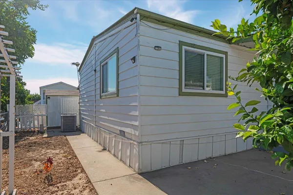 a view of a house with a garage