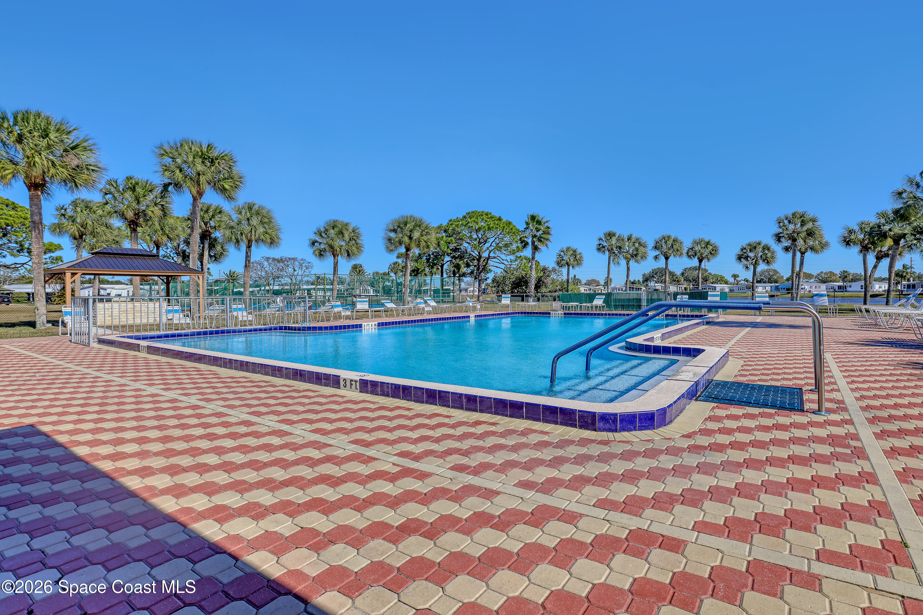 7547 Boxelder Road Micco, FL 32976 - Photo 46 of 53 swimming pool view with plants and large trees