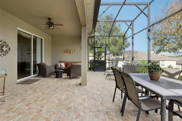 a view of an outdoor space with furniture