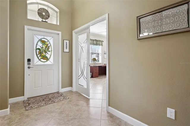 a view of an entryway door