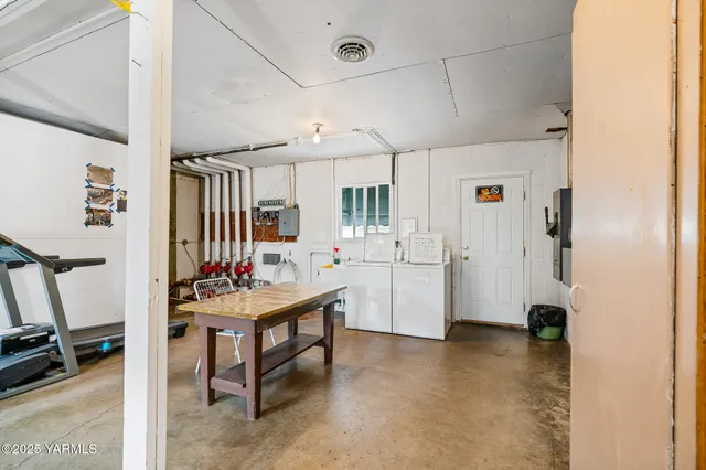 a room with storage and utility