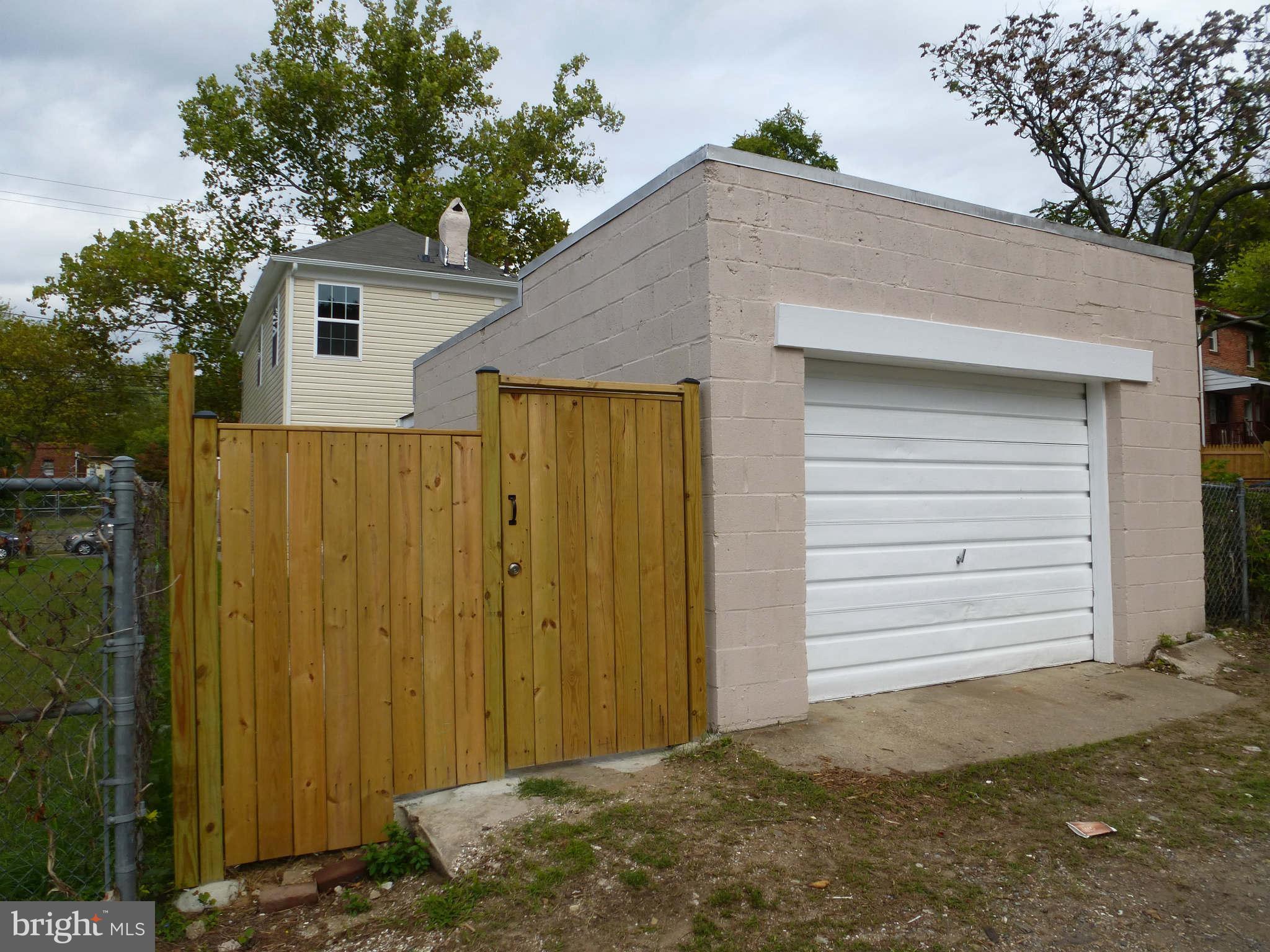 4407 Sheriff Road Northeast Washington, DC 20019 - Photo 28 of 30 Back of Garage, Gate