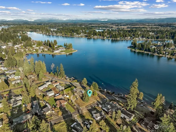 a view of a city and lake view