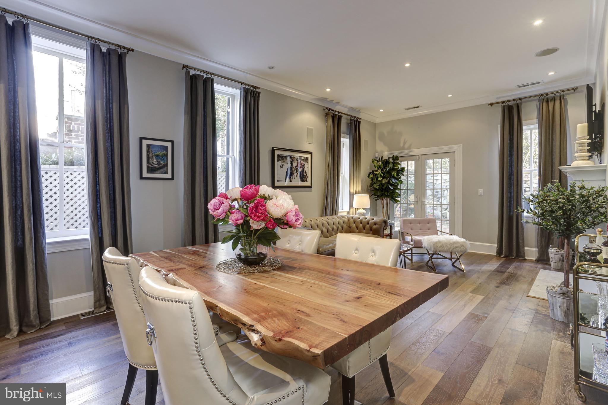 1237 29th Street Northwest Washington, DC 20007 - Photo 2 of 15 Beautifully designed living room.