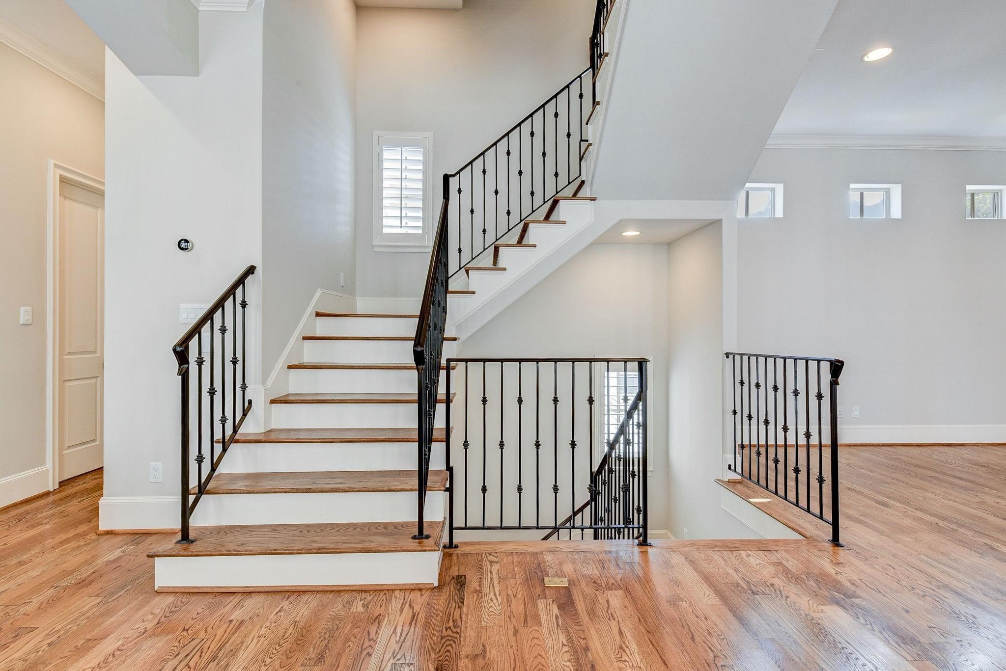 4506 Jackson Street Houston, TX 77004 - Photo 17 of 29 a view of entryway and hall with wooden floor