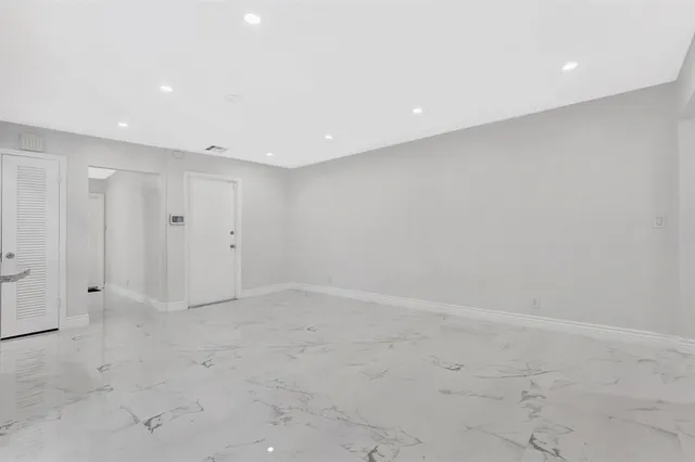 an empty room with window