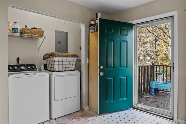 a room with storage and utility