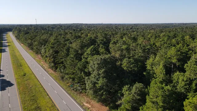 a view of a lake with a mountain in the background