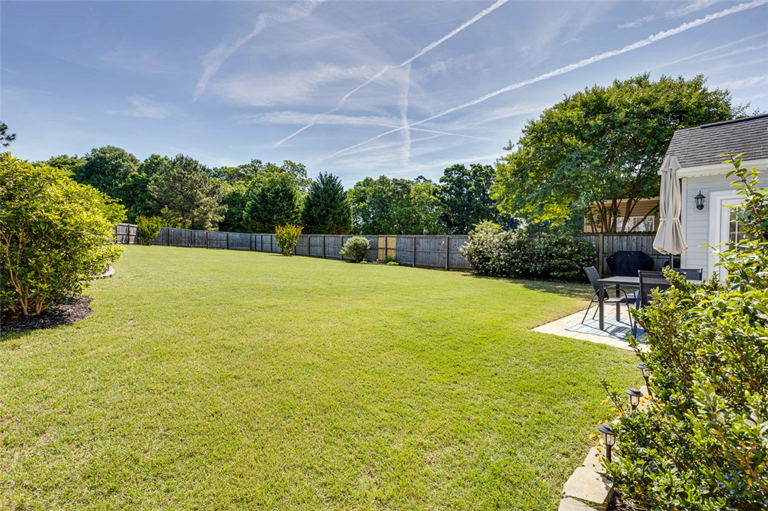 203 Streams Way Anderson, SC 29625 - Photo 40 of 47 This expansive, manicured lawn offers a serene outdoor retreat, perfect for relaxation or entertaining.