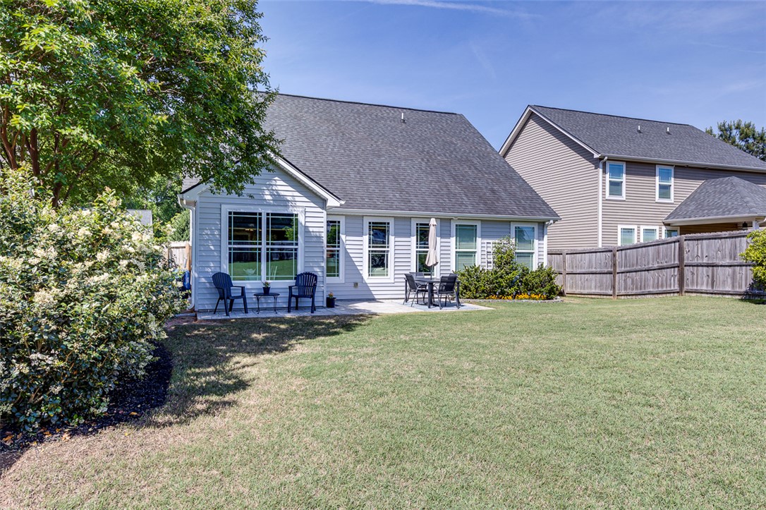 203 Streams Way Anderson, SC 29625 - Photo 43 of 47 This private yard features a patio, perfect for outdoor entertaining.