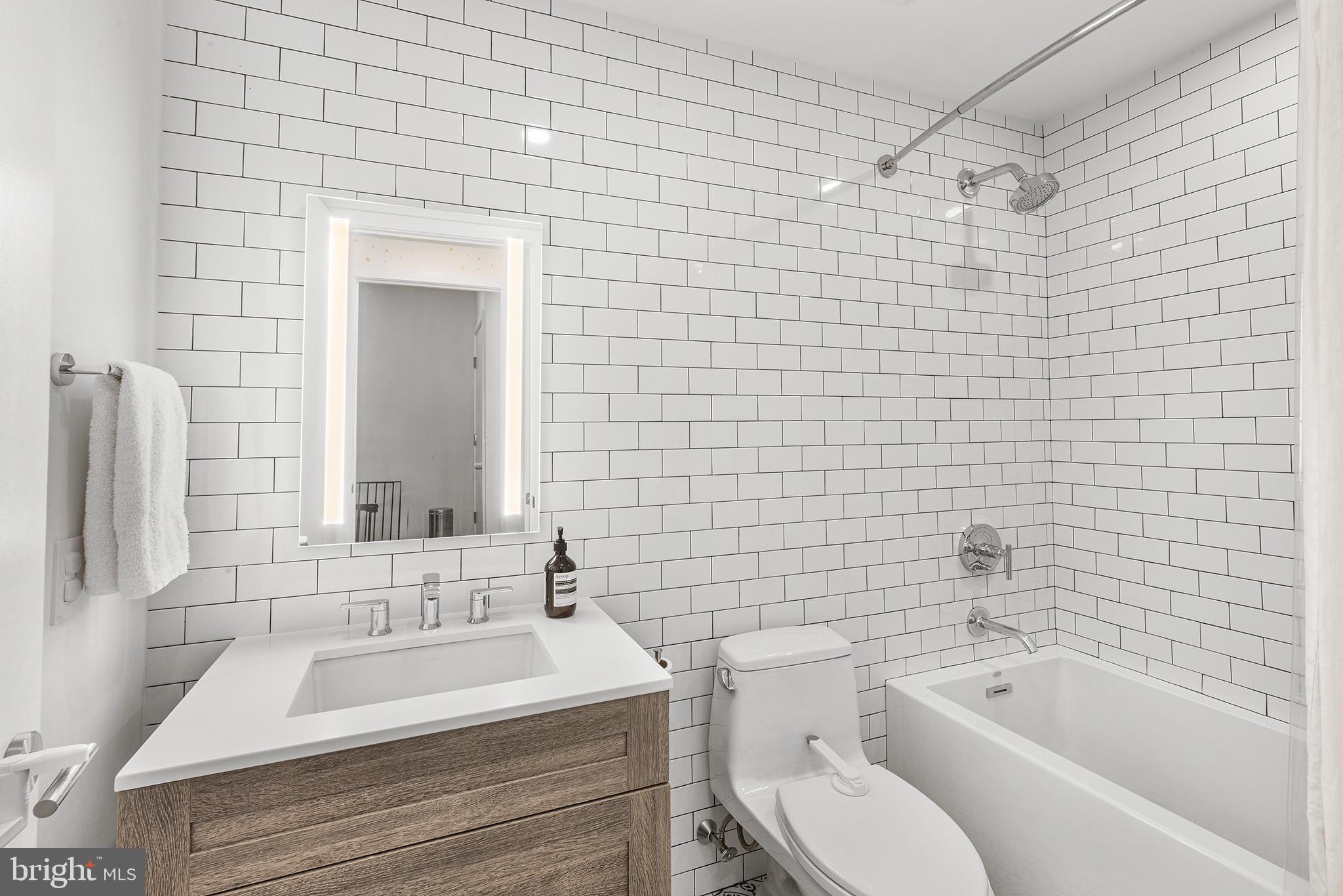 116 North Croskey Street Philadelphia, PA 19103 - Photo 24 of 57 a bathroom with a sink toilet and shower