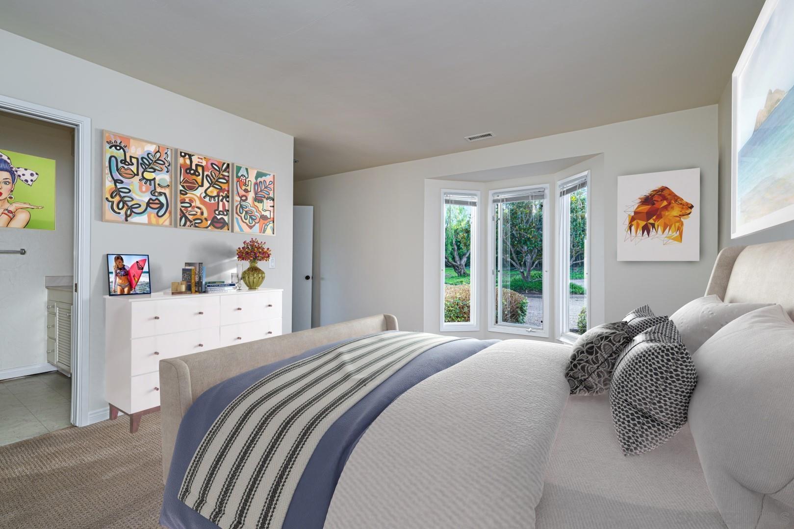 6531 Lago Lindo Rancho Santa Fe, CA 92067 - Photo 17 of 54 a bedroom with a bed and a window