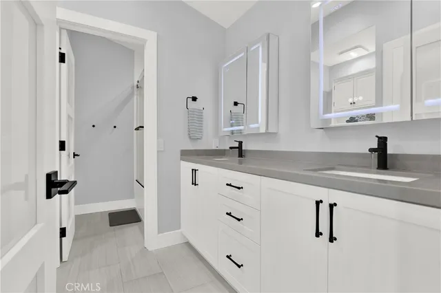 a view of balcony with wooden floor