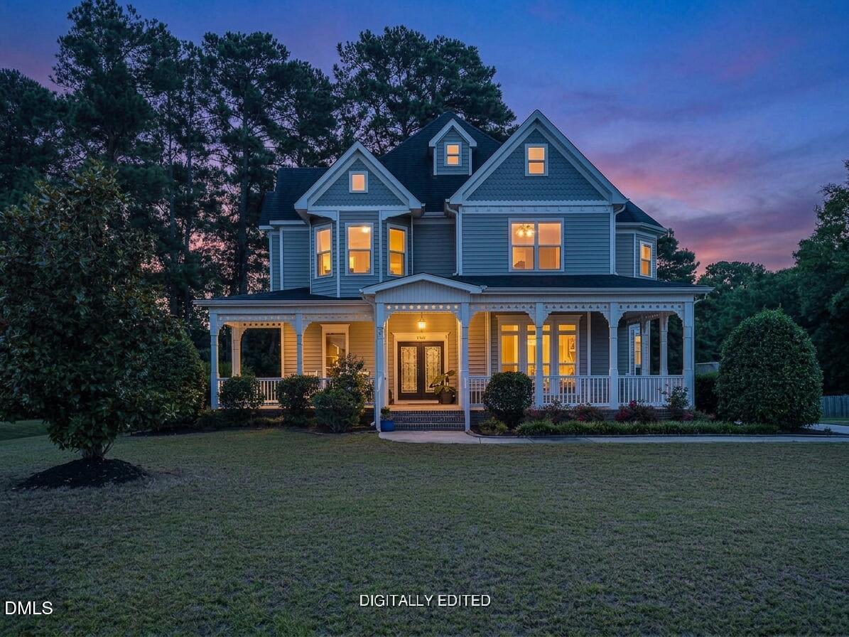 136 Kenneth Lane Willow Spring, NC 27592 - Photo 2 of 94 Striking night photo (Virtually enhanced)