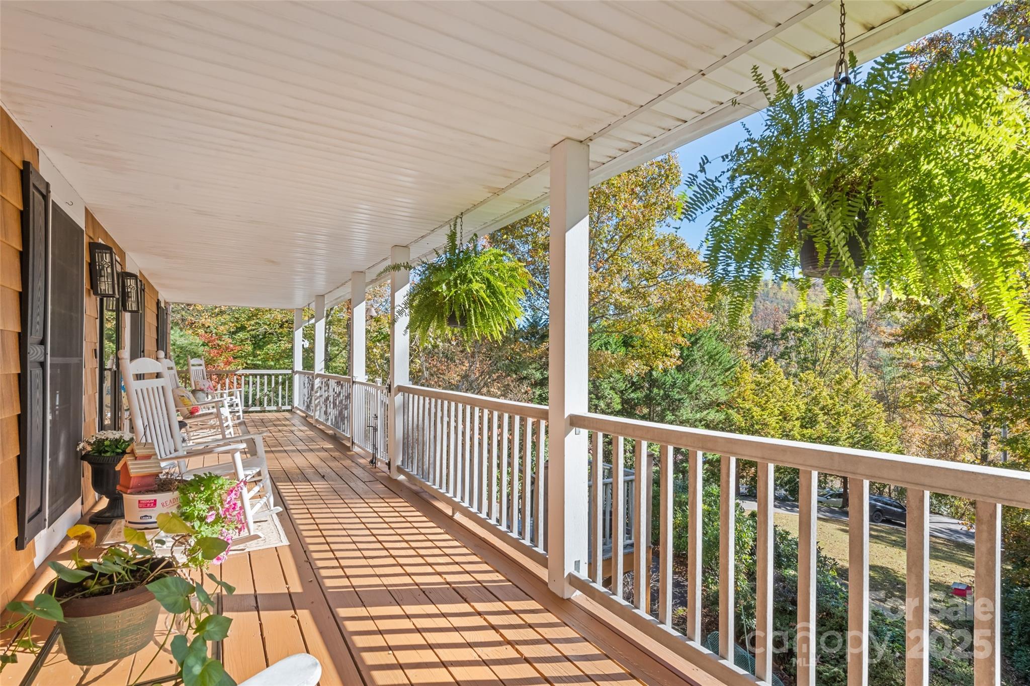 31 Laurel Ridge Drive Otto, NC 28763 - Photo 13 of 48 a view of balcony with wooden floor