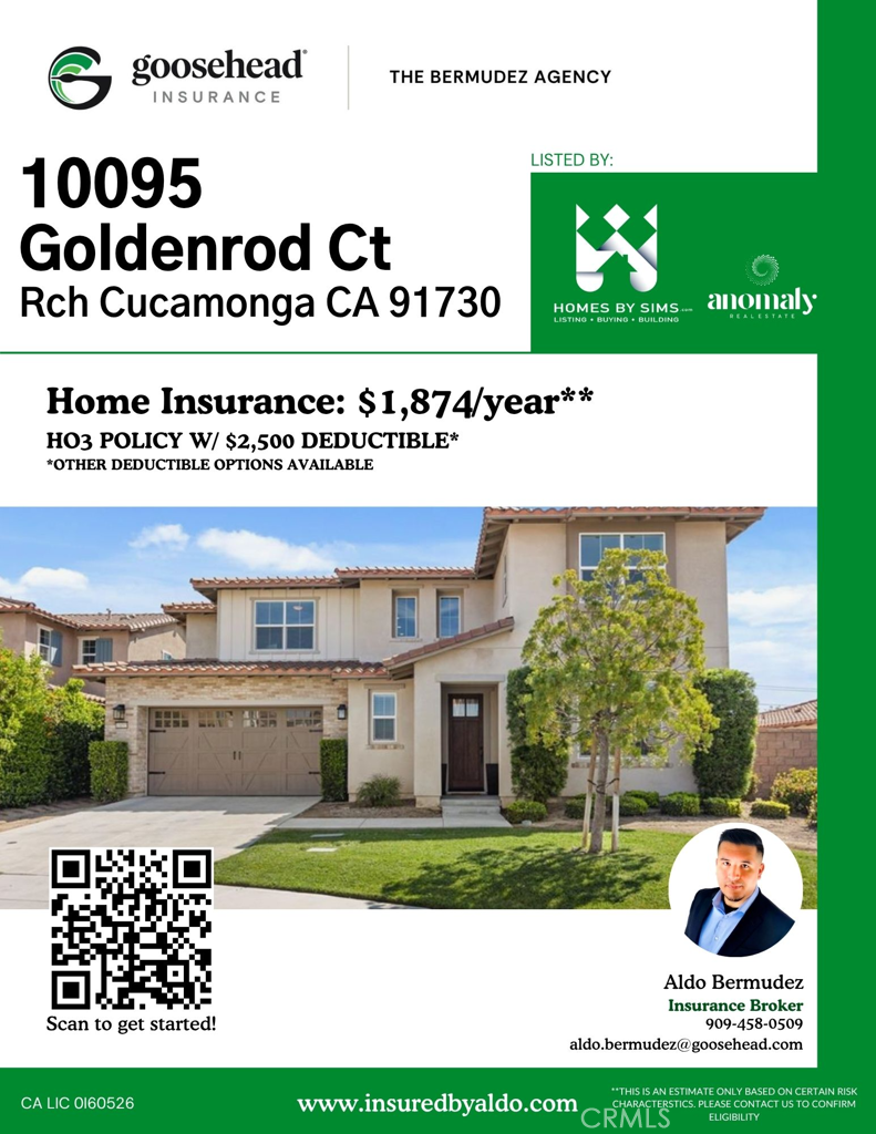 10095 Goldenrod Court Rancho Cucamonga, CA 91701 - Photo 1 of 73 Insurance Quote