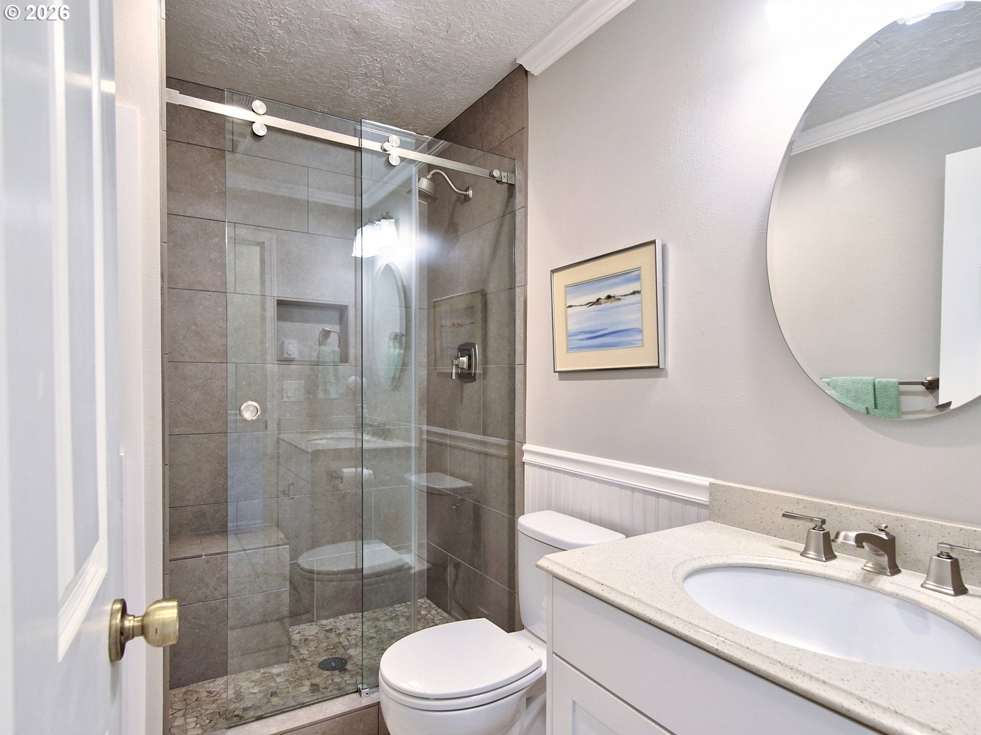 5185 Main Street Bay City, OR 97107 - Photo 35 of 48 a bathroom with a sink toilet and shower