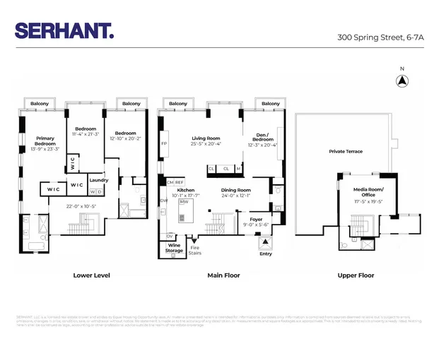 $6,000,000 | 300 Spring Street, Unit 6/7A | Hudson Square