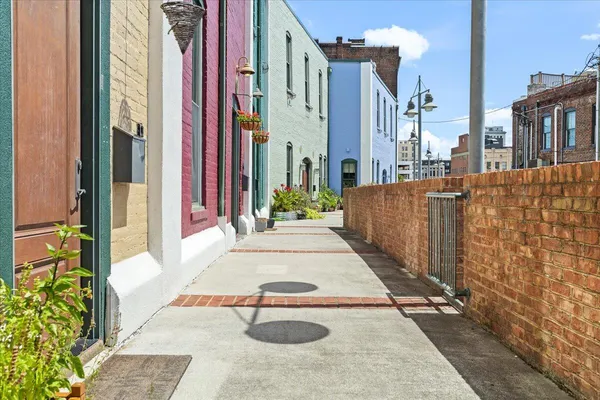 a view of a building with many windows
