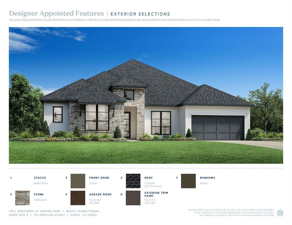 712 Doppler Court Hurst, TX 76054 - Photo 2 of 11 a view of a yard in front of a house