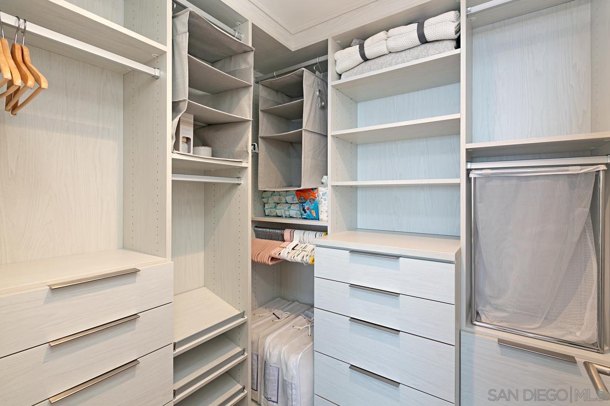 888 E Street, Unit 3501 San Diego, CA 92101 - Photo 25 of 46 a view of walk in closet with empty racks