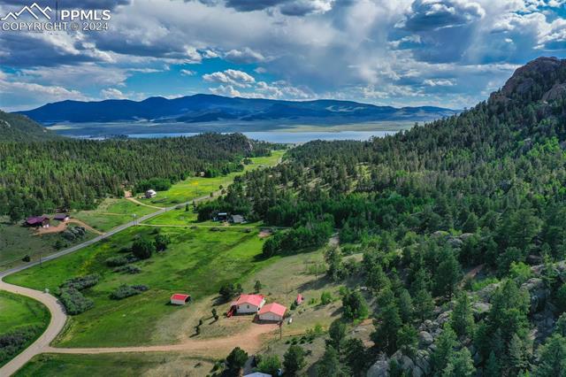 35 Cree Path Lake George, CO 80827 - Photo 38 of 46 Birds eye view of property featuring a mountain view