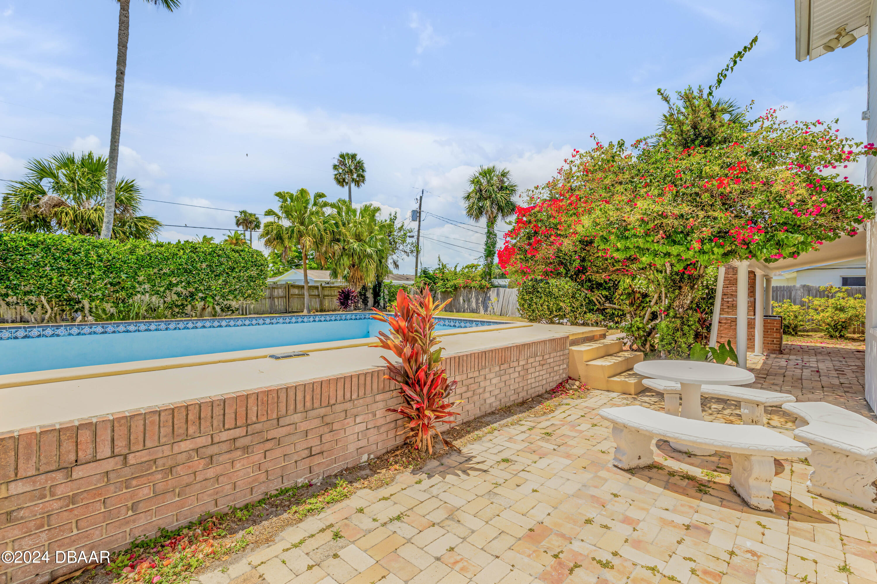 909 Pineapple Road South Daytona, FL 32119 - Photo 56 of 68 Poolside Patio