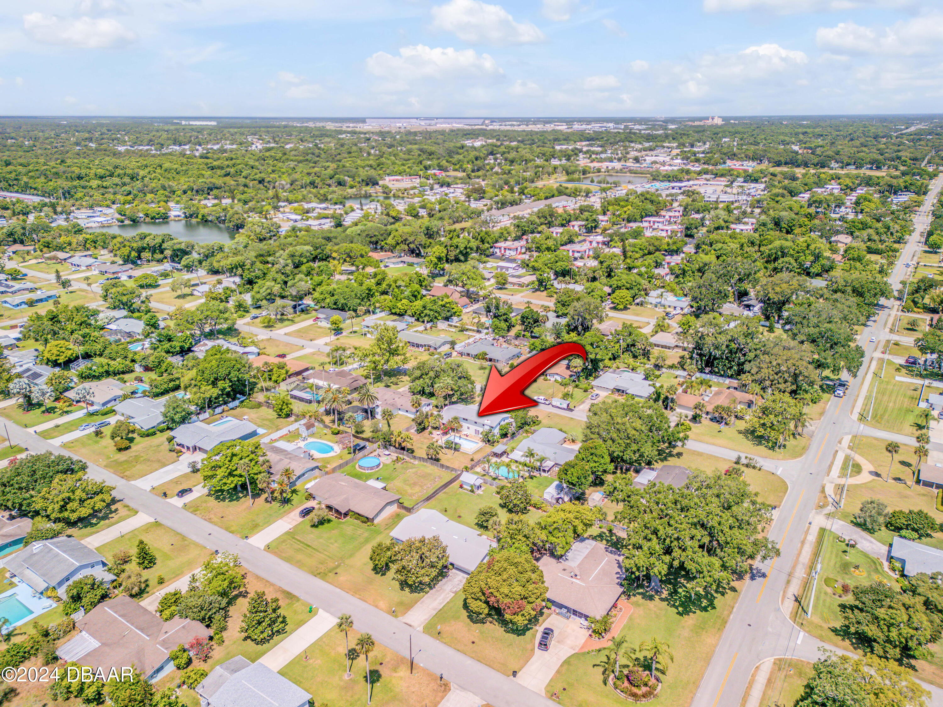 909 Pineapple Road South Daytona, FL 32119 - Photo 65 of 68 NW Aerial