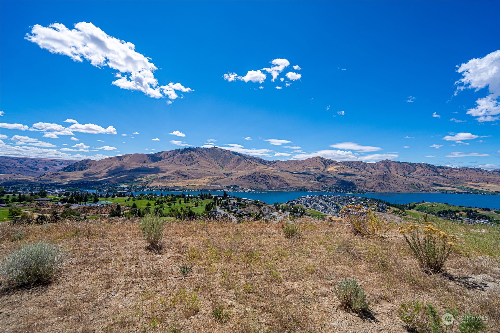 929 Long Drive Chelan, WA 98816 - Photo 2 of 23 a view of a lake with a mountain