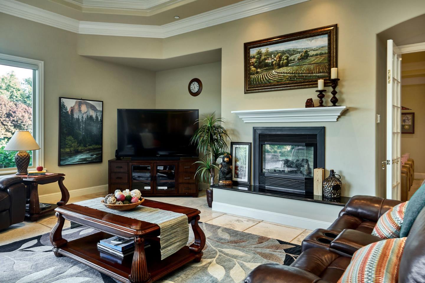 13800 Watsonville Road Morgan Hill, CA 95037 - Photo 23 of 74 a living room with furniture and a flat screen tv