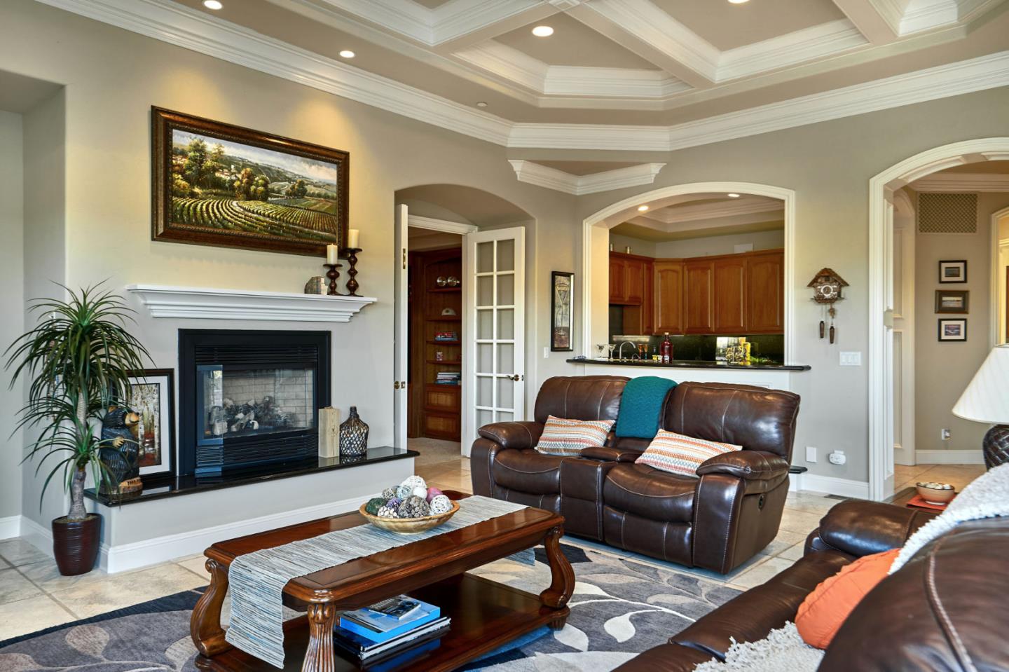 13800 Watsonville Road Morgan Hill, CA 95037 - Photo 25 of 74 a living room with furniture and a fireplace