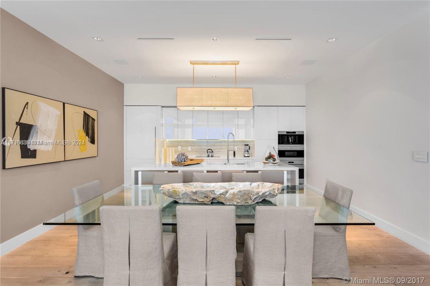 102 24th Street, Unit PH1617 Miami Beach, FL 33139 - Photo 8 of 28 a view of a kitchen with kitchen island and stainless steel appliances