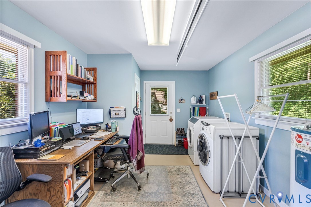 5700 Elfinwood Road Chester, VA 23831 - Photo 32 of 38 a view of a workspace with furniture and a window