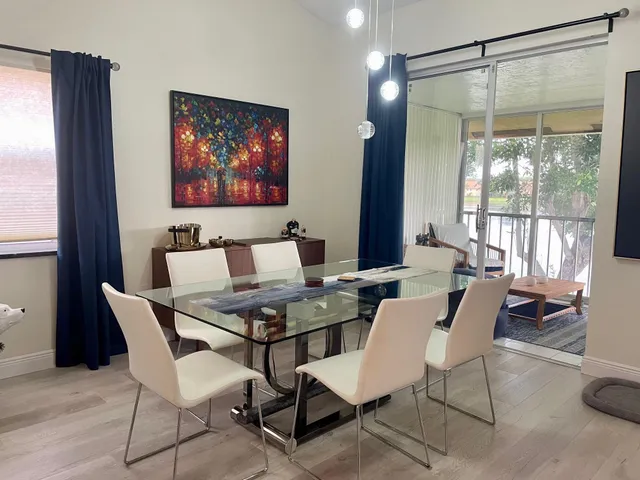 a outdoor living space with furniture