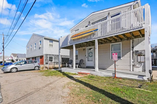 a view of building with large windows