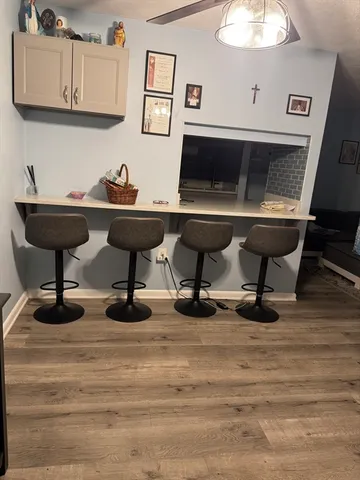 a view of dining room with furniture