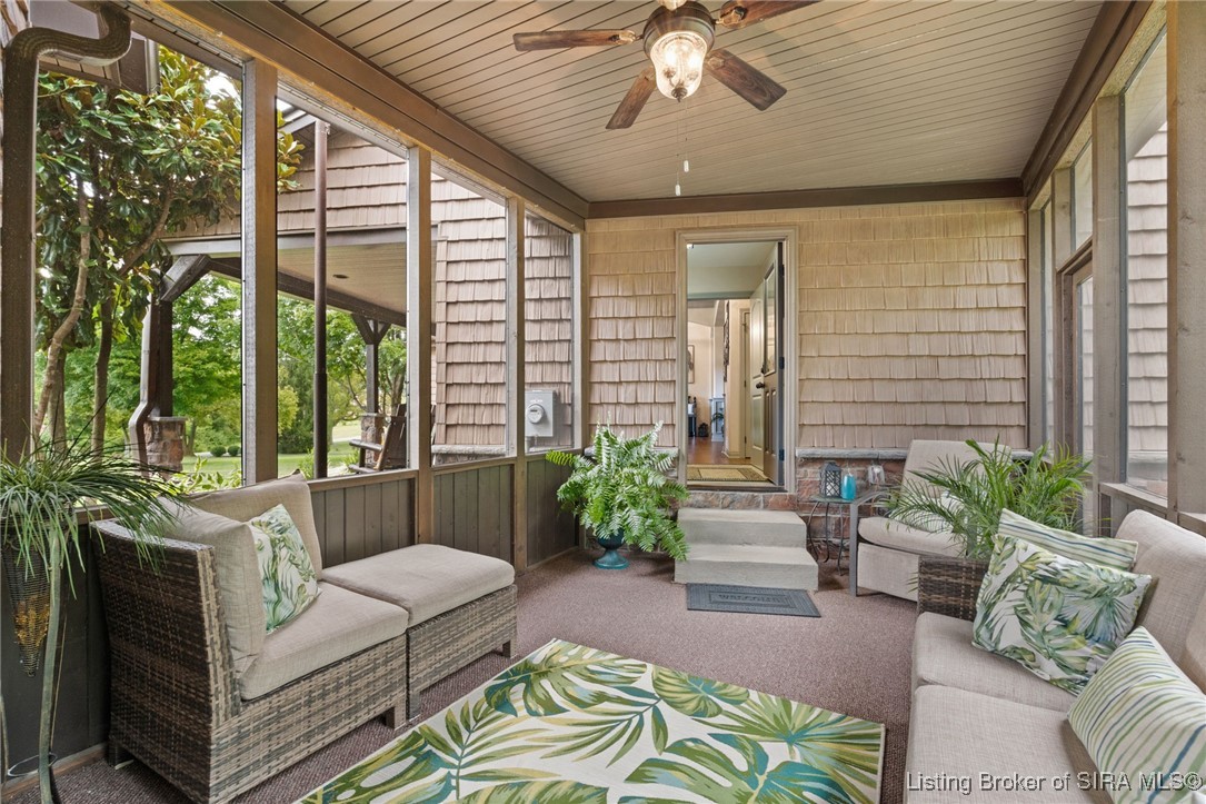 2046 Alonzo Smith Road Georgetown, IN 47122 - Photo 12 of 87 Screened in porch/breezeway from garage to house