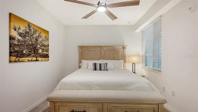 a view of a lake with a big yard