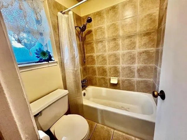 a bathroom with a toilet and a bathtub